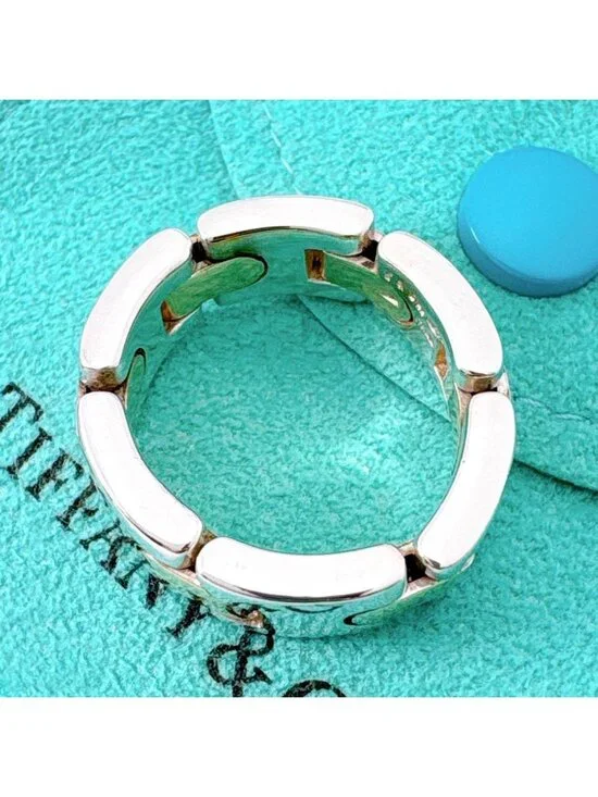 Tiffany & Co Vintage H-link Combination Ring - Picture 7 of 9